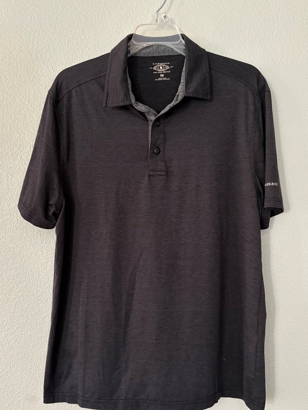 Heather Grey Men’s Polo sz M